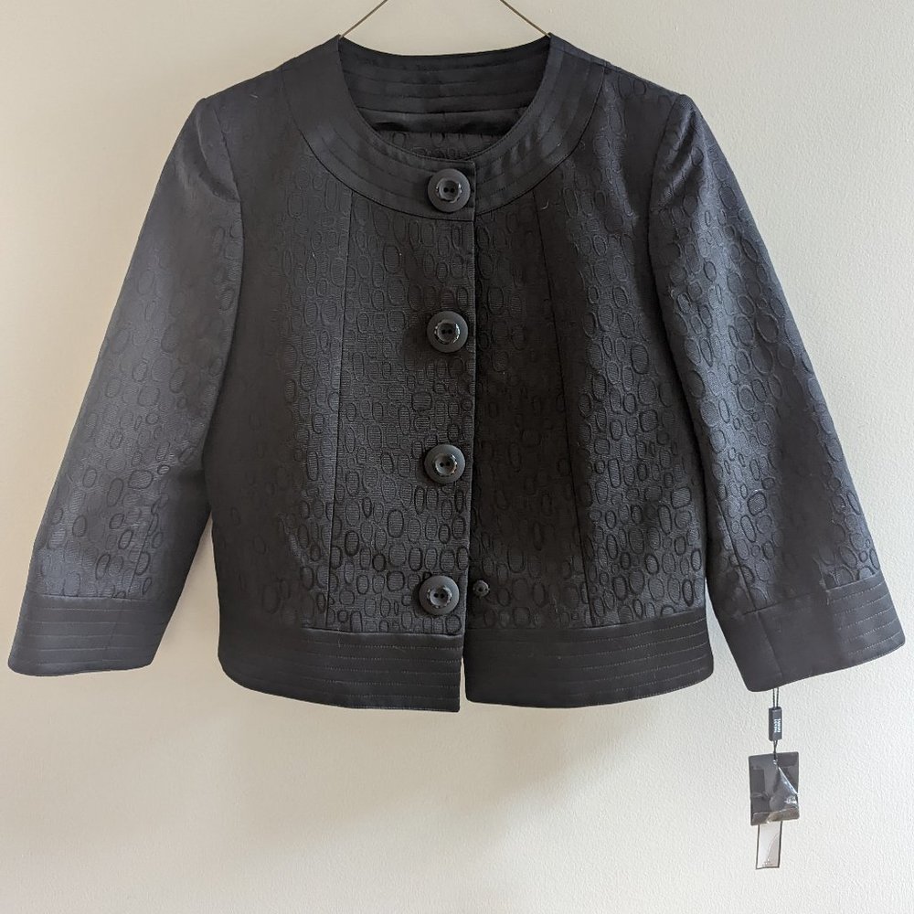 BRAND NEW Tahari Levine Gorgeous Black Jacket and Skirt Set